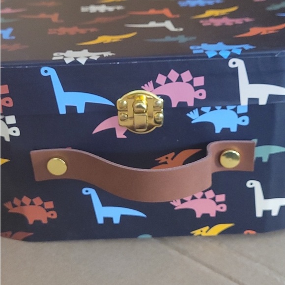 New! Christian Robinson Kids Dinosaur Storage Box with Handle and Latch.… - Picture 2 of 4